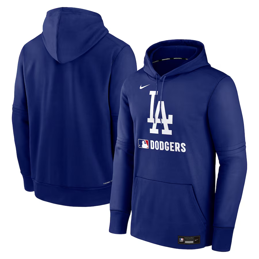 Men's Los Angeles Dodgers Royal Collection Performance Pullover Hoodie Men's Los Angeles Dodgers Royal Collection Performance Pullover Hoodie